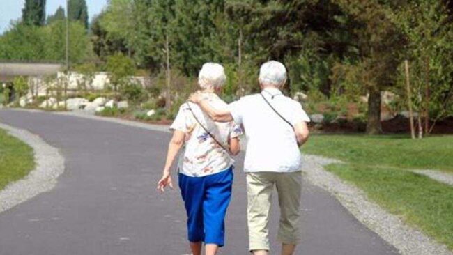 راه رفتن سریع ورزش پیاده روی سالمندان