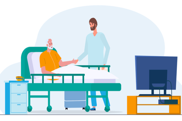 مراقبت از بستگان درحال مرگ