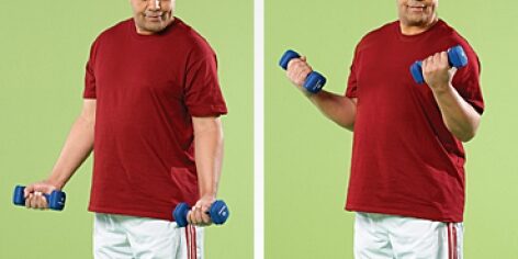تمرین جلو بازو تمرین های قدرتی سالمندی