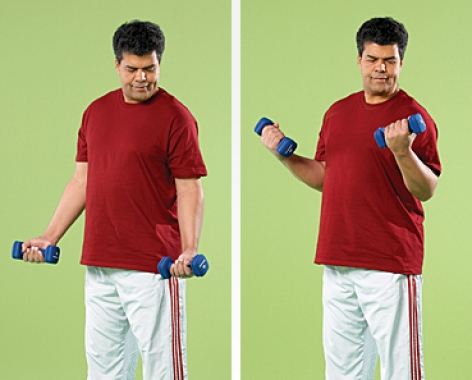 تمرین جلو بازو تمرین های قدرتی سالمندی