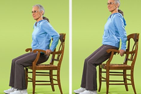 تمرین با دستگیره صندلی تمرین های قدرتی سالمندی