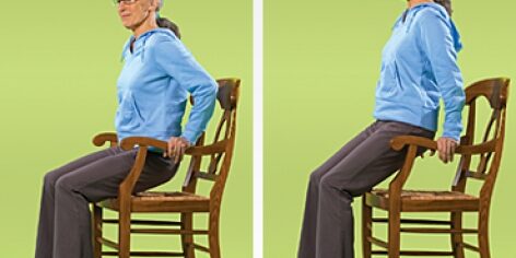 تمرین با دستگیره صندلی تمرین با دستگیره صندلی تمرین های قدرتی سالمندی