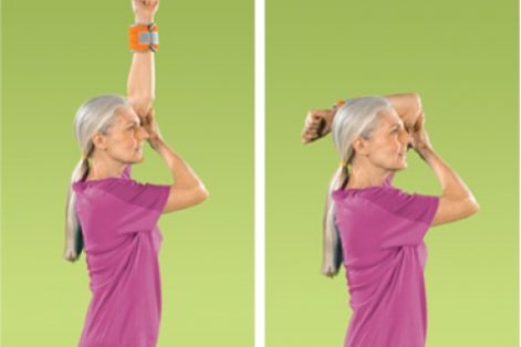 تمرین کشش آرنج تمرین های قدرتی سالمندی