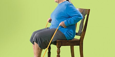 تمرین طناب و صندلی تمرین های قدرتی سالمندی