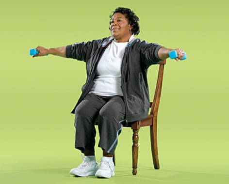 تمرین بازو جانبی نشر از جانب در سالمندی