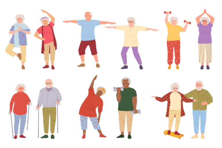 سلامت روحی سالمند با ورزش