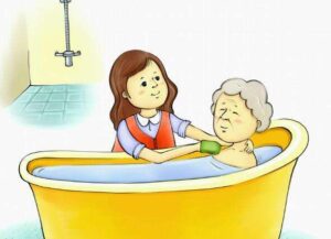 حمام کردن سالمندان